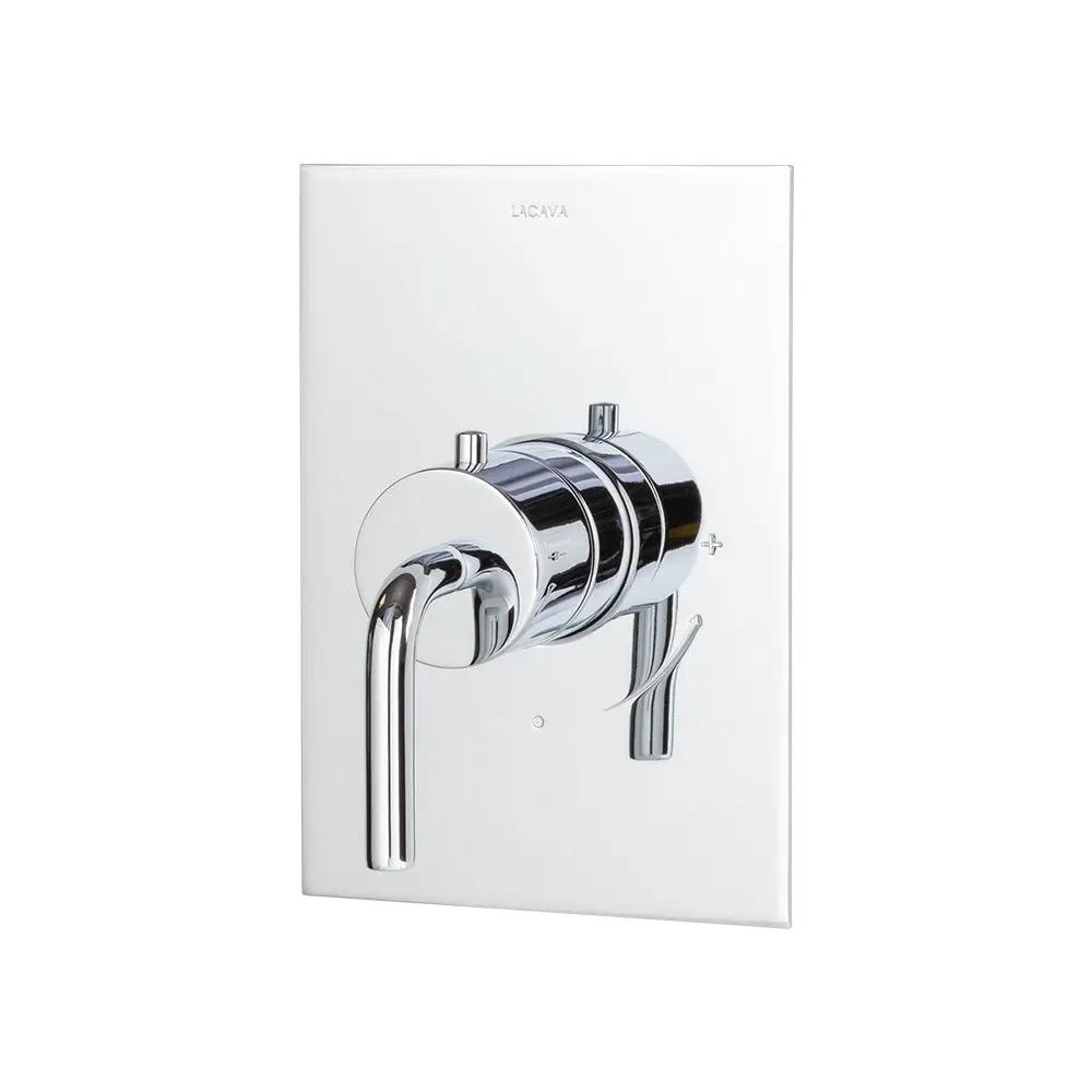 polished chrome shower trim