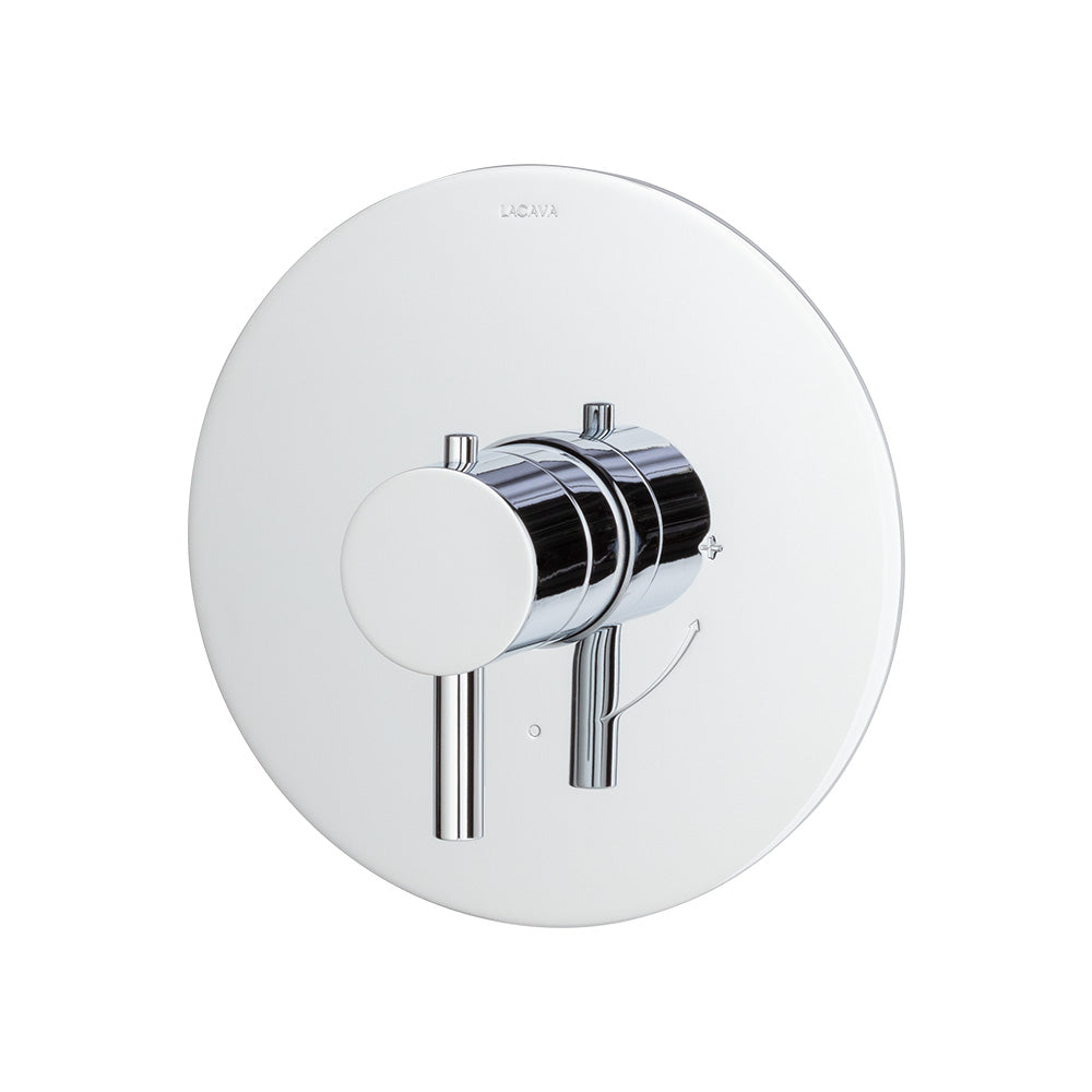 polished chrome shower trim