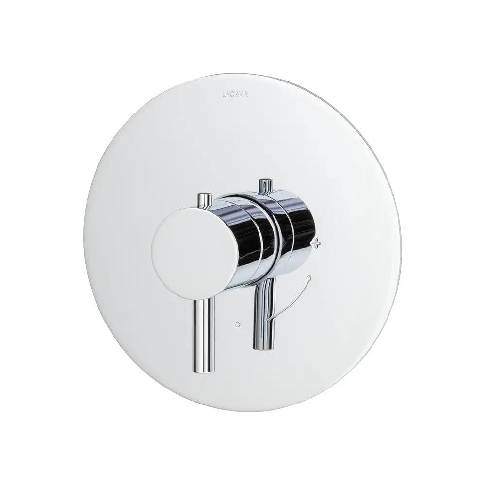 polished chrome shower trim