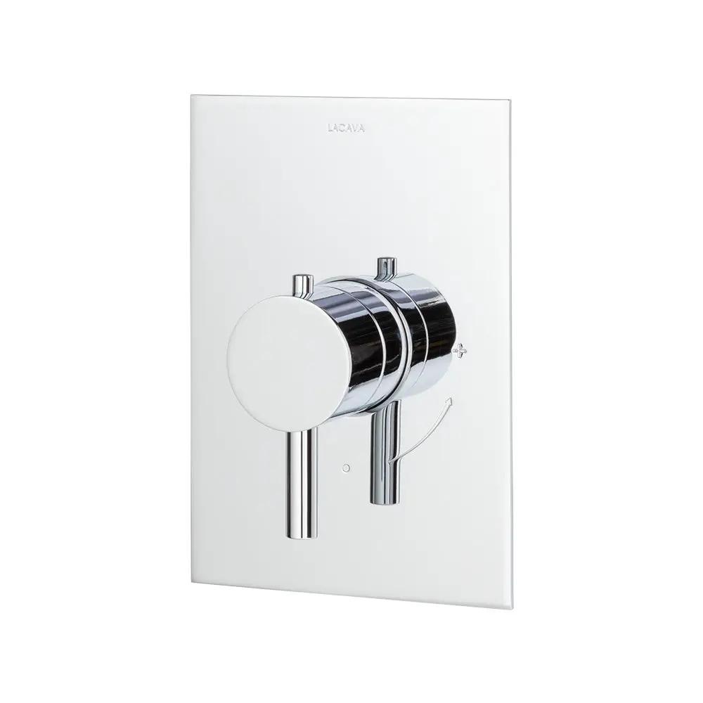 polished chrome shower trim