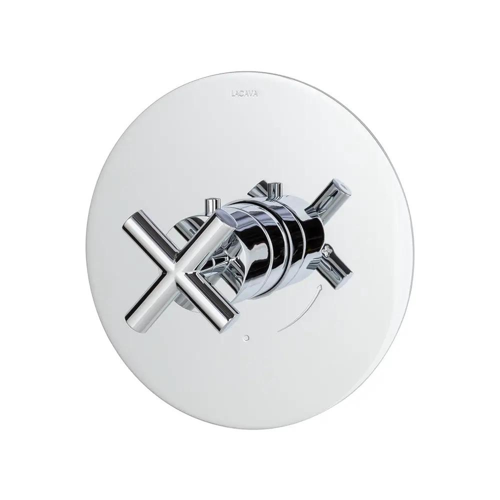 polished chrome shower trim