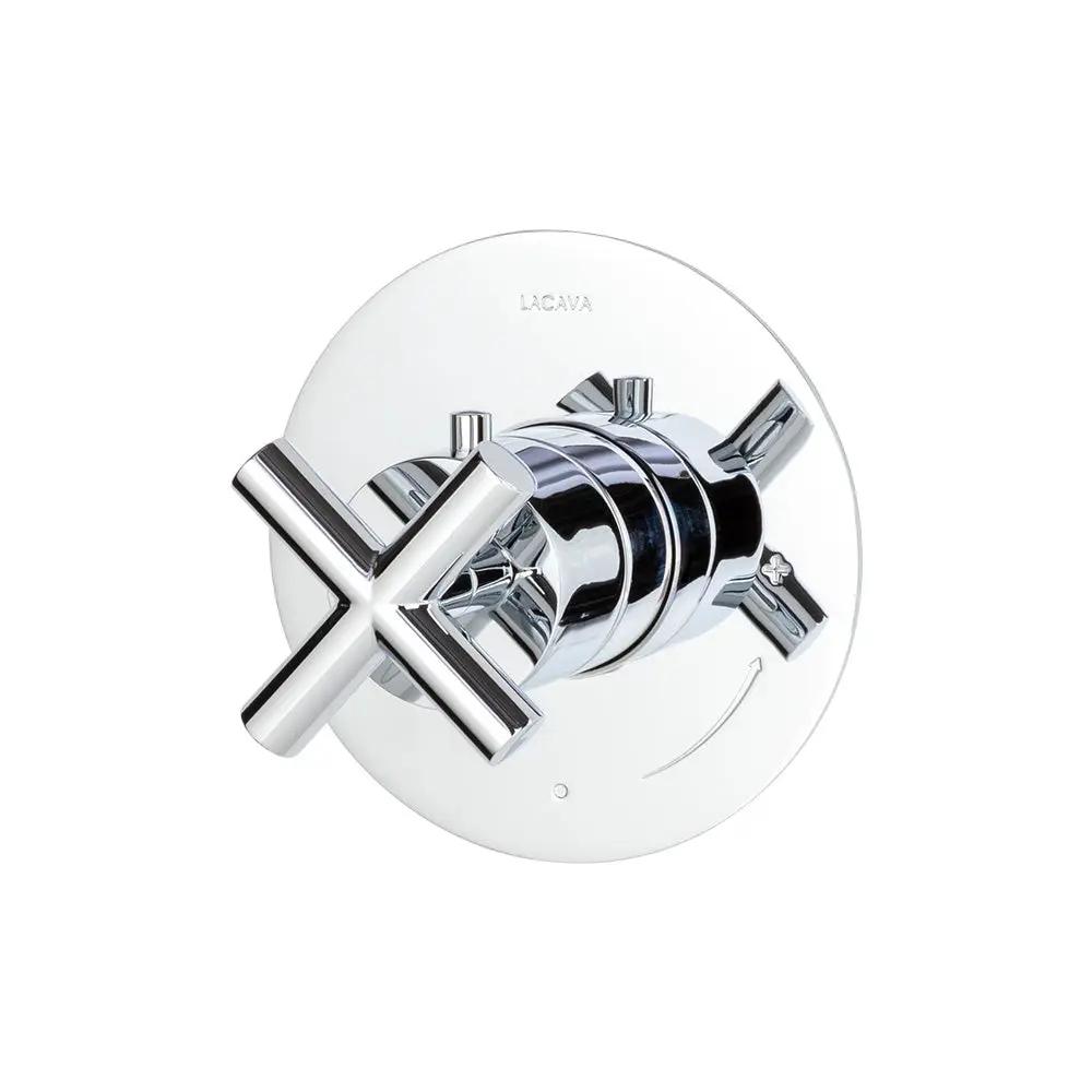 polished chrome shower trim