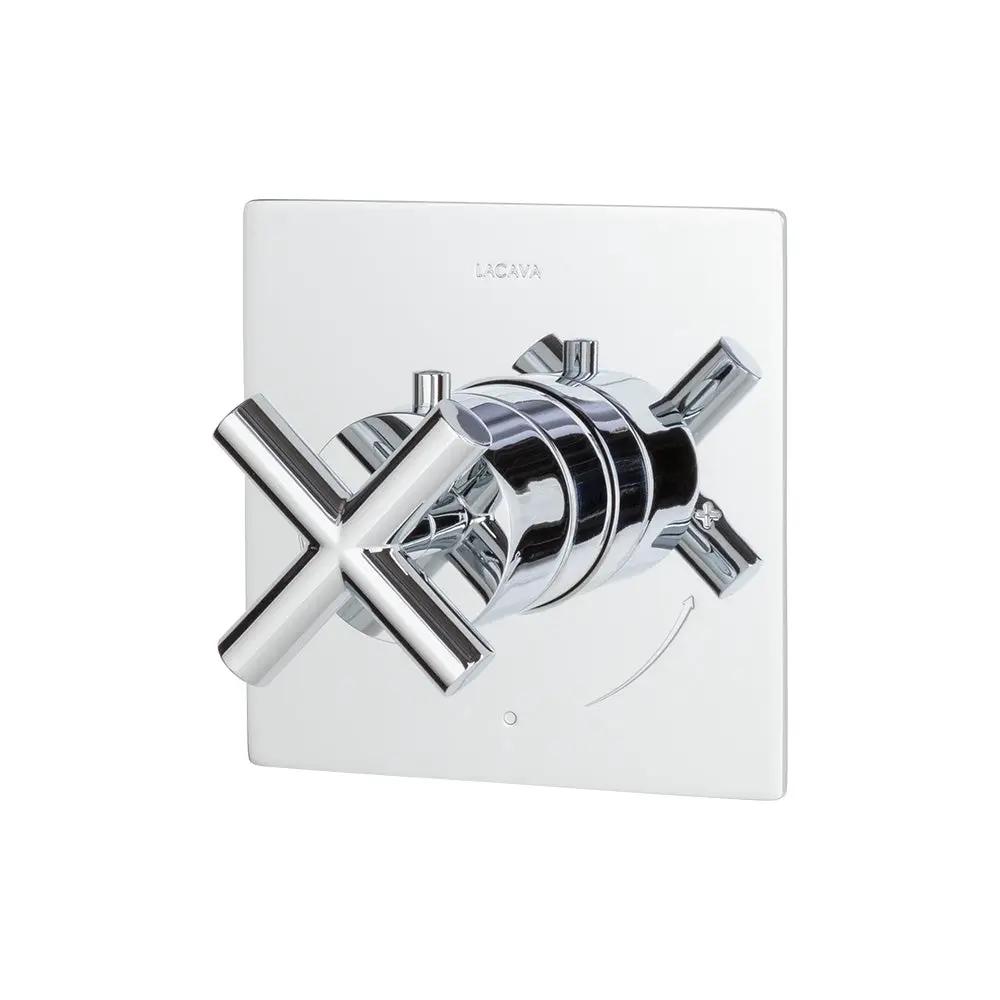 polished chrome shower trim
