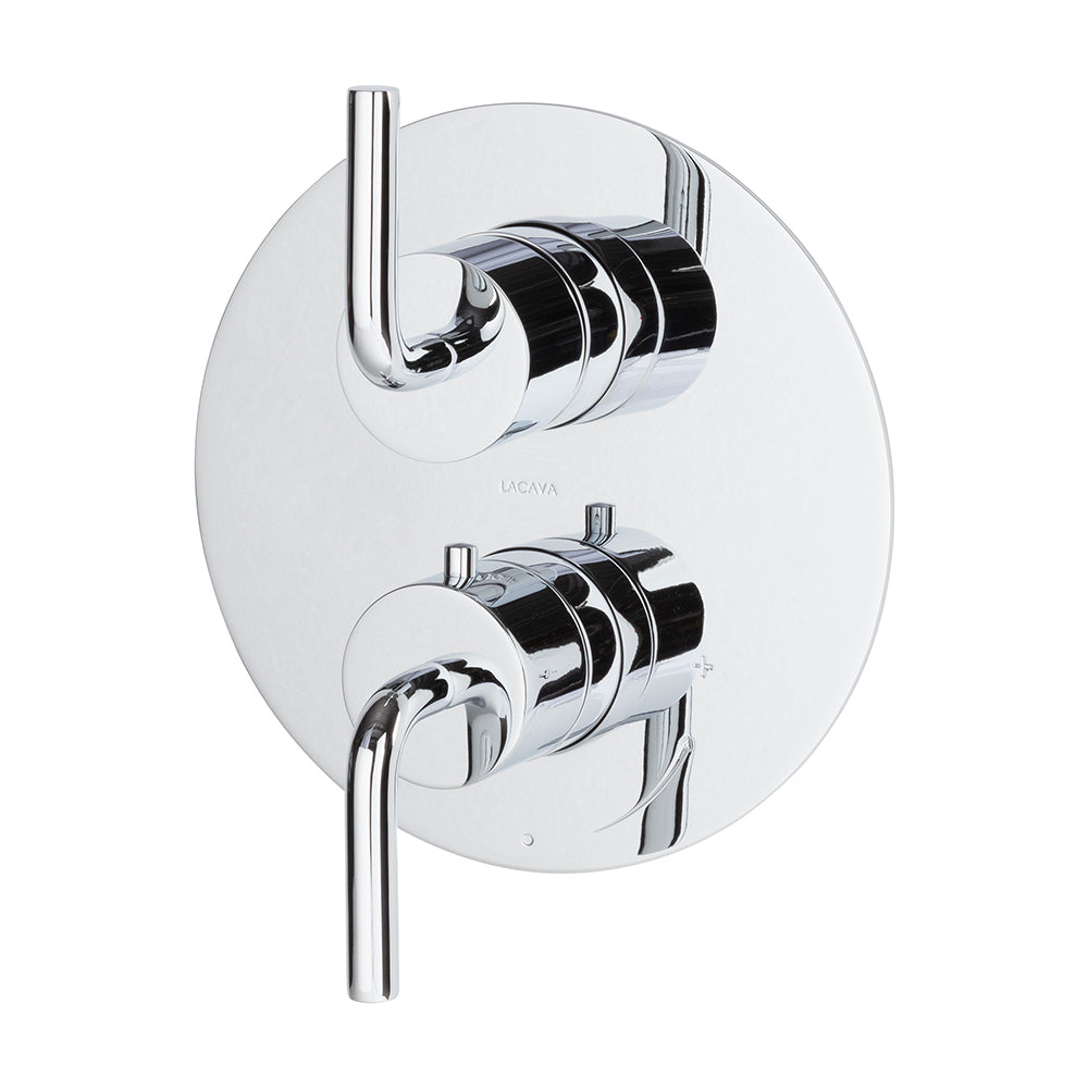 polished chrome shower trim