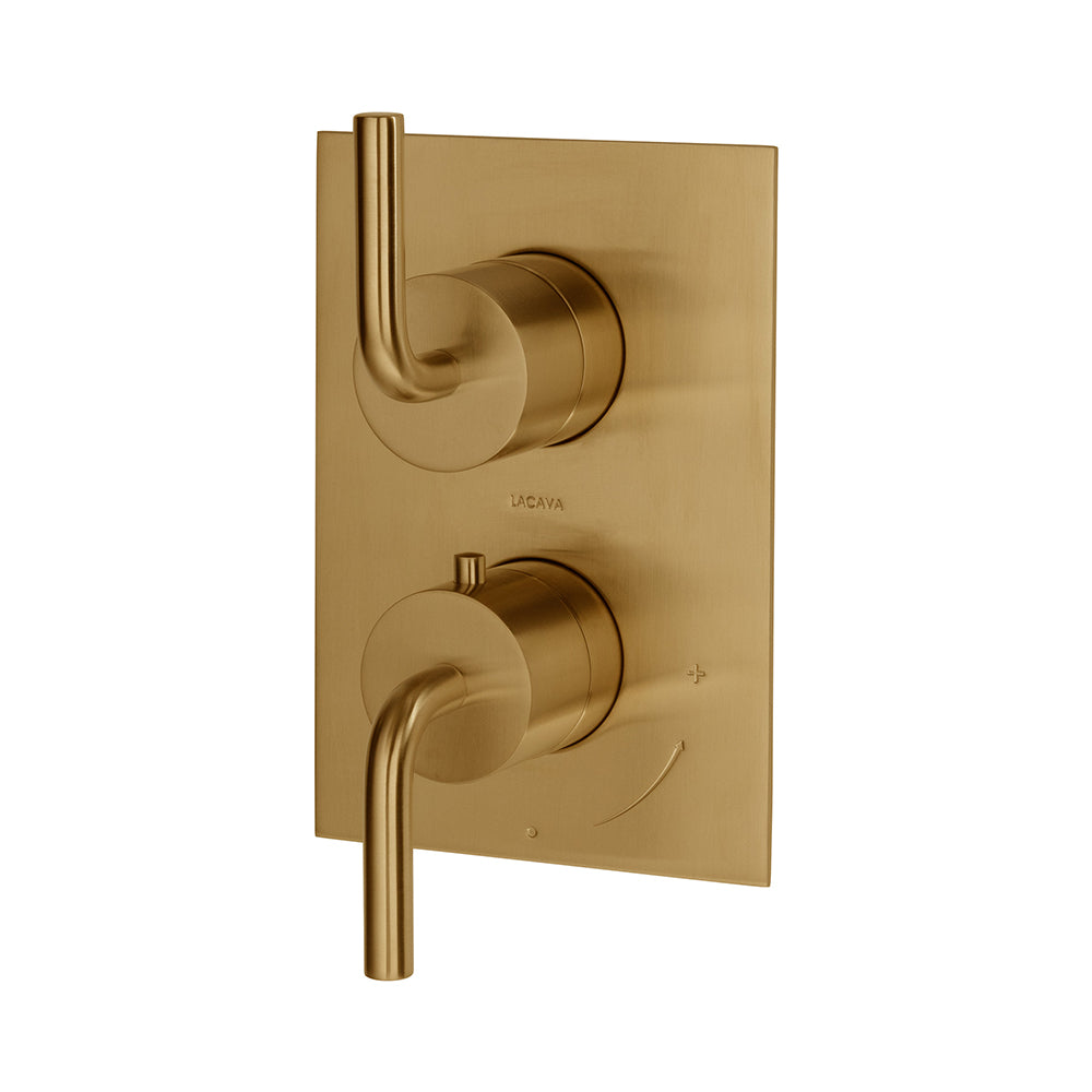 Lacava Cigno Trim Only - Thermostat with 1-Way Volume