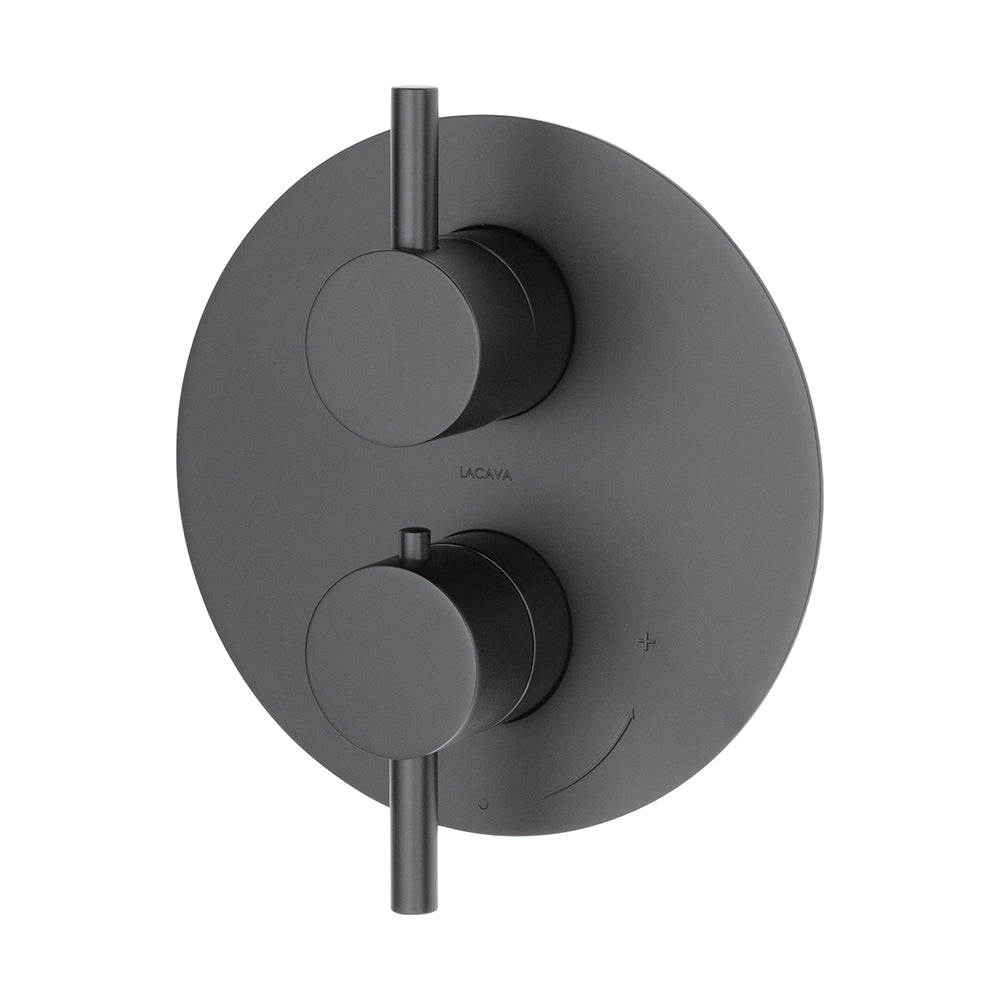 Lacava Cigno Trim Only - Thermostatic Valve with 2 Way Diverter + Off