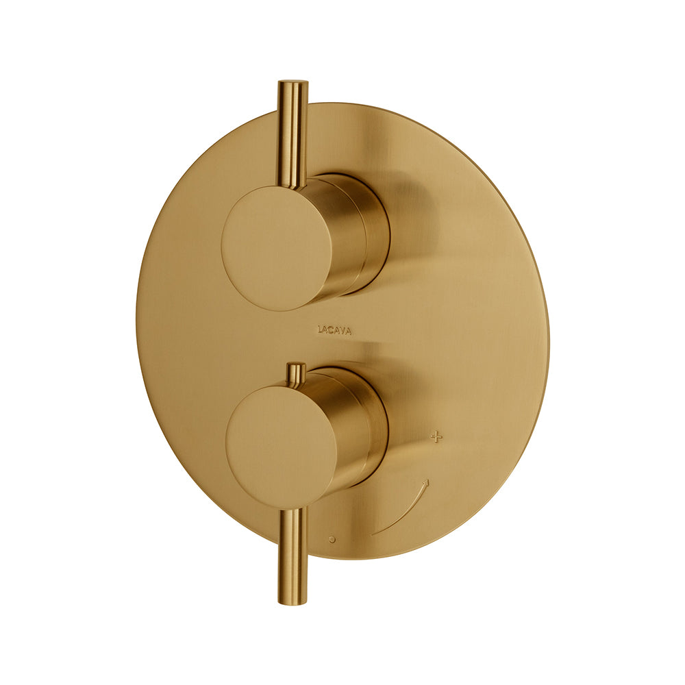 Lacava Cigno Trim Only - Thermostatic Valve with 2 Way Diverter + Off