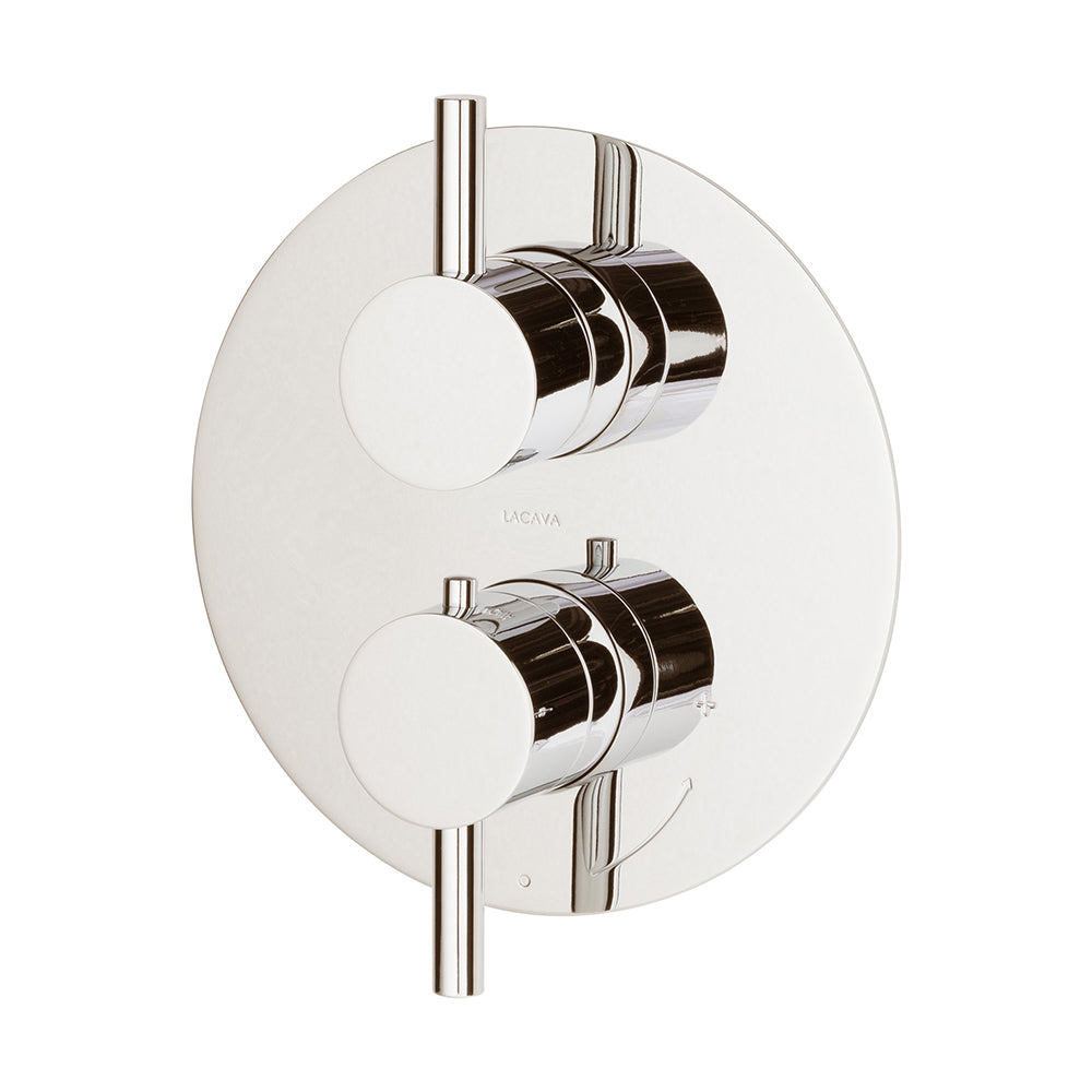 Lacava Cigno Trim Only - Thermostatic Valve with 2 Way Diverter + Off