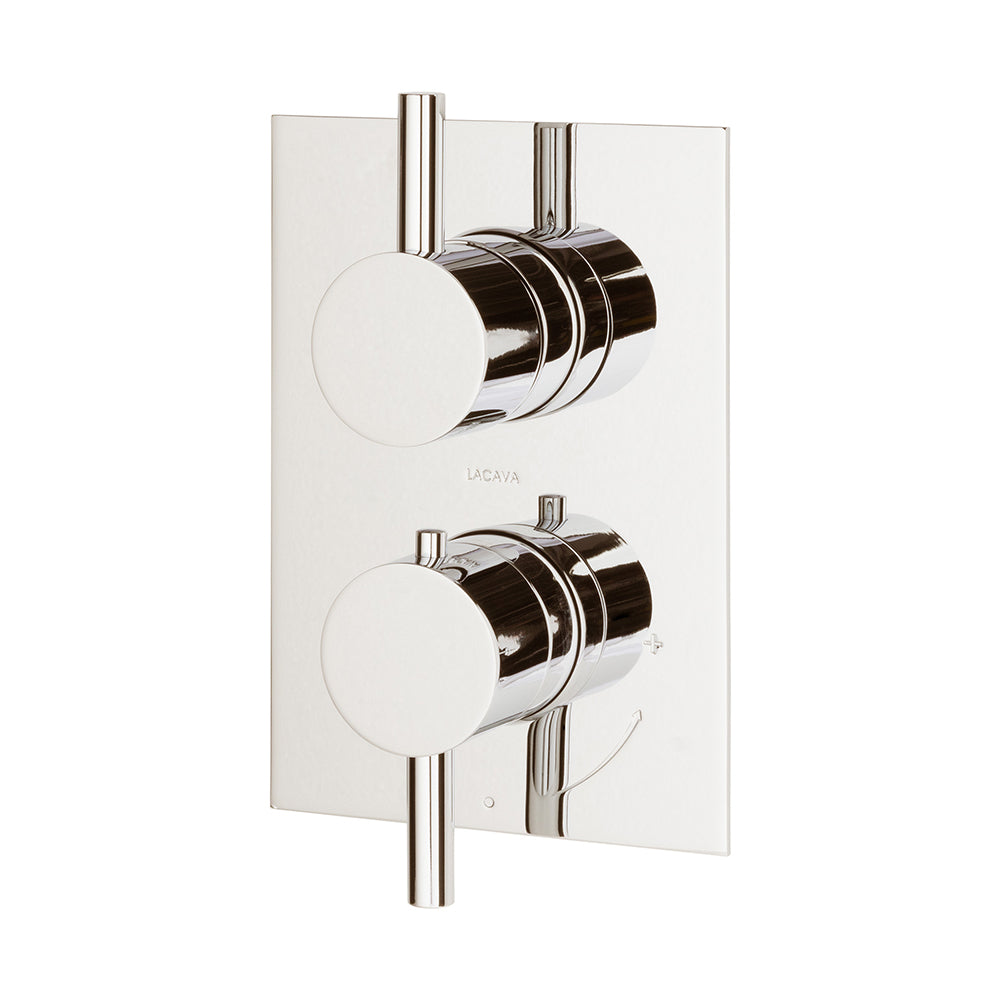 Lacava Cigno Trim Only - Thermostatic Valve with 2 Way Diverter + Off