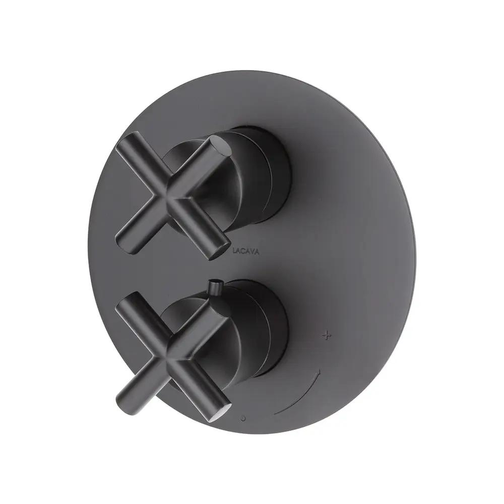 Lacava Cigno Trim Only - Thermostatic Valve with 2 Way Diverter + Off by Lacava