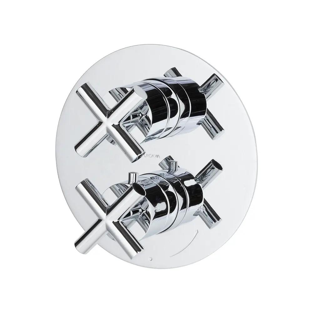 polished chrome shower trim