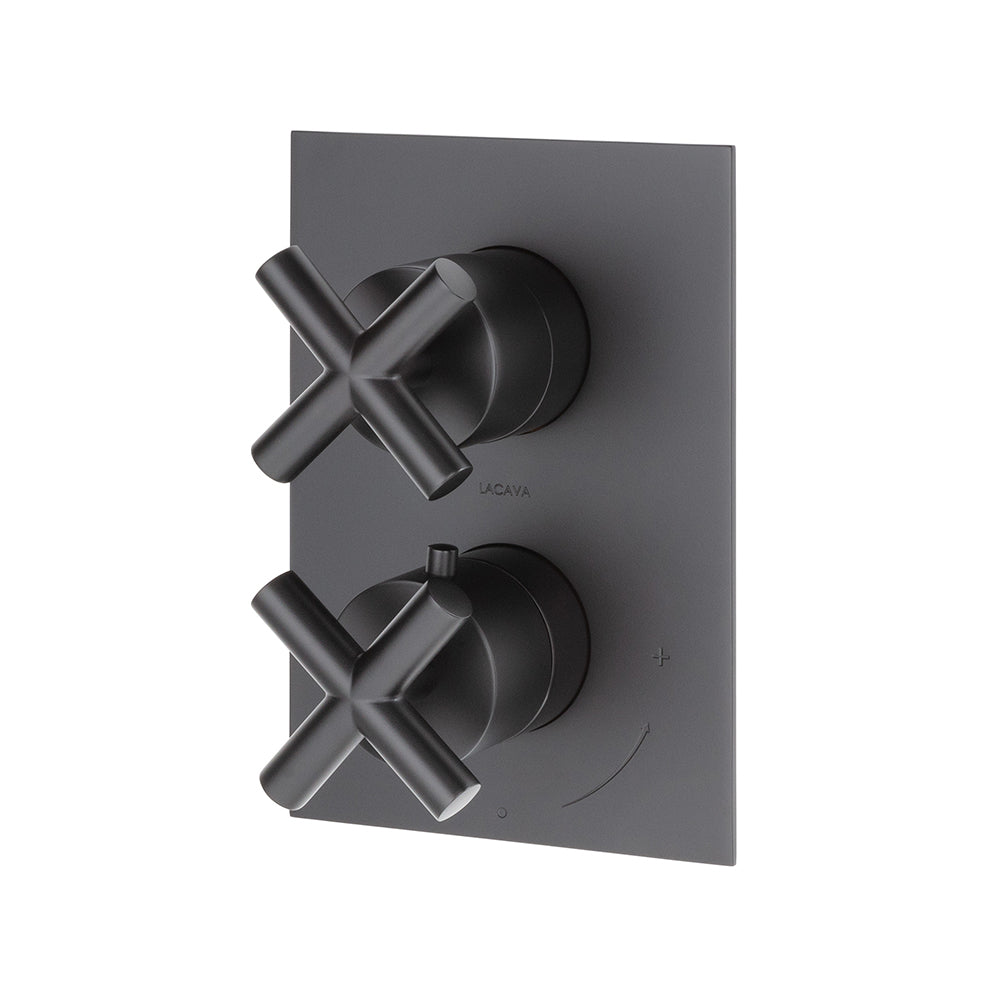 Lacava Cigno Trim Only - Thermostatic Valve with 2 Way Diverter + Off