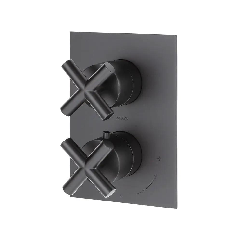 Lacava Cigno Trim Only - Thermostatic Valve with 2 Way Diverter + Off by Lacava