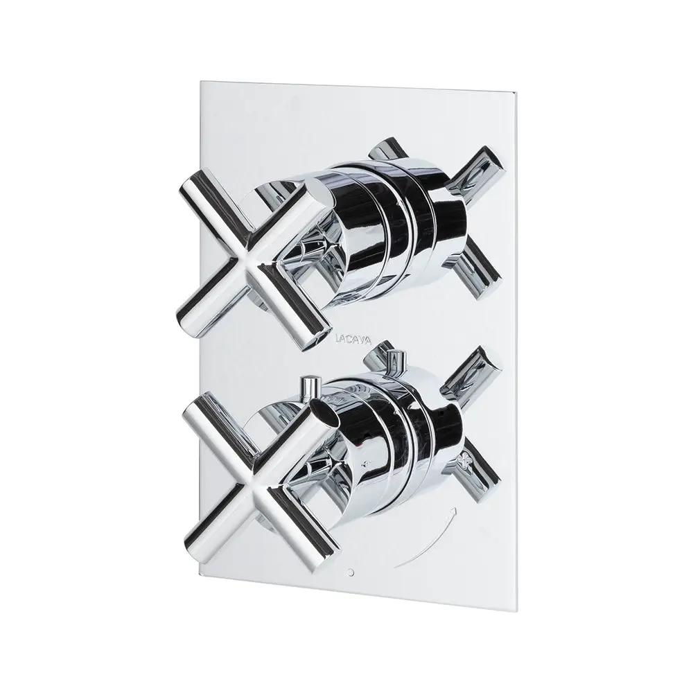 polished chrome shower trim