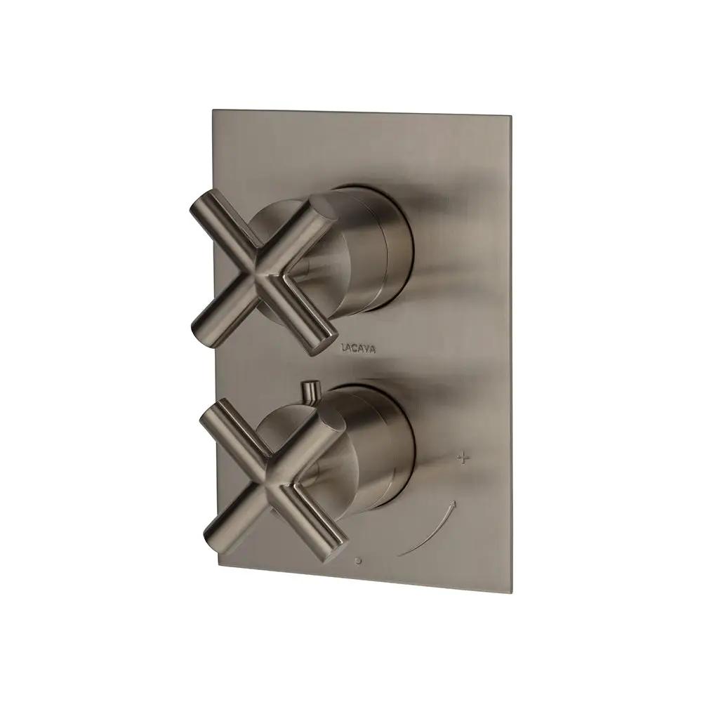 Lacava Cigno Trim Only - Thermostatic Valve with 2 Way Diverter + Off by Lacava
