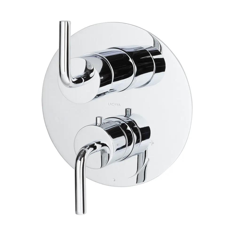 polished chrome shower trim