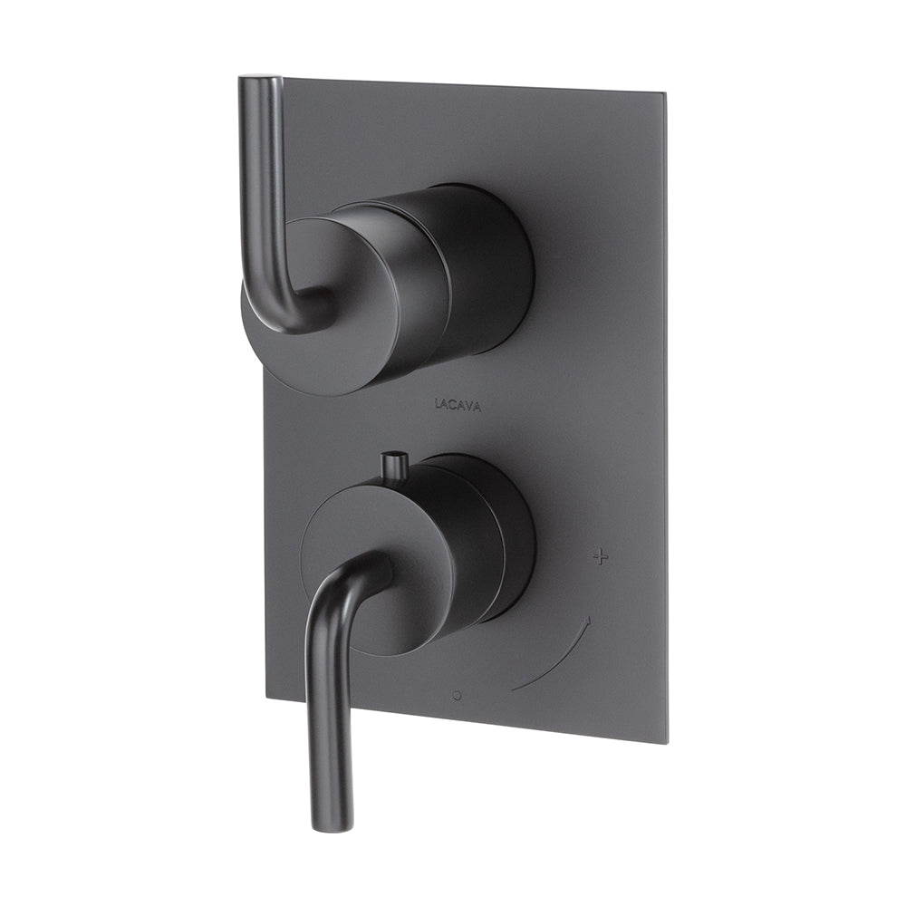 Lacava Cigno Trim Only - Thermostat with 3-Way Diverter + Off