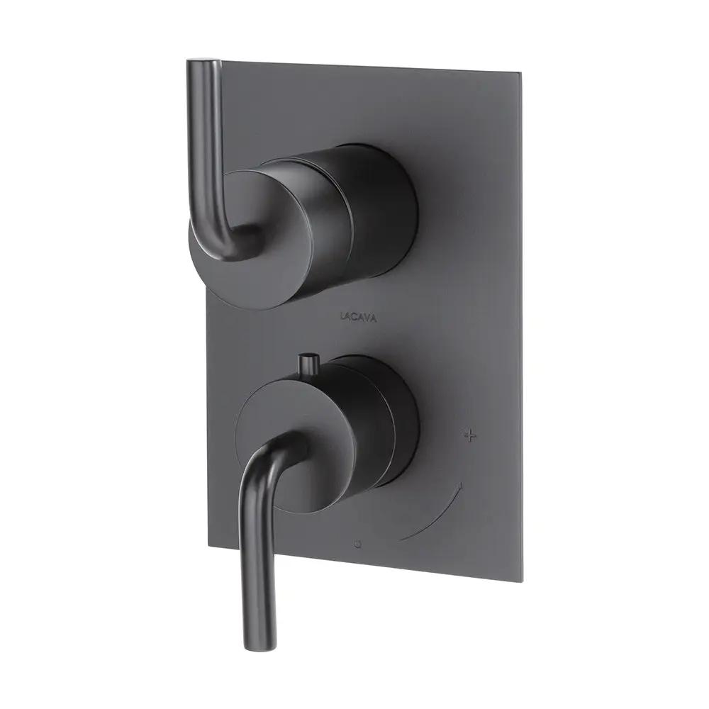 Lacava Cigno Trim Only - Thermostat with 3-Way Diverter + Off by Lacava