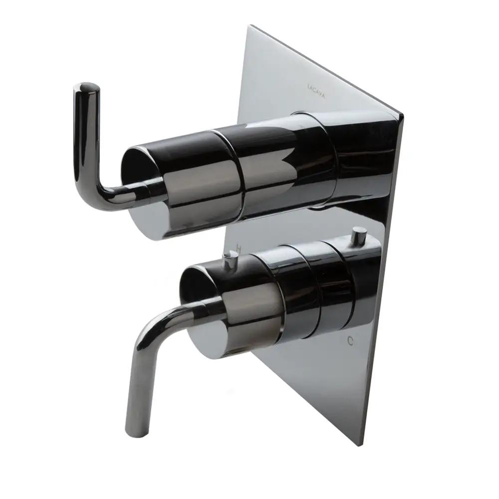 polished chrome shower trim