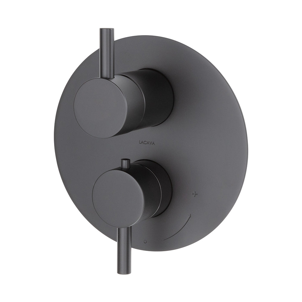 Lacava Cigno Trim Only - Thermostatic Valve with 3 Way Diverter + Off