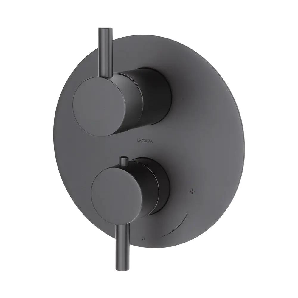 Lacava Cigno Trim Only - Thermostatic Valve with 3 Way Diverter + Off by Lacava