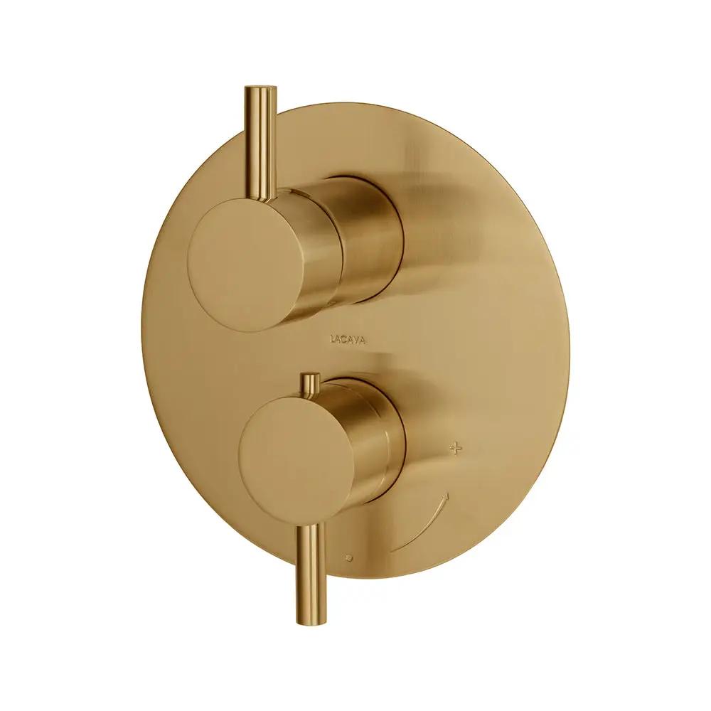 Lacava Cigno Trim Only - Thermostatic Valve with 3 Way Diverter + Off by Lacava