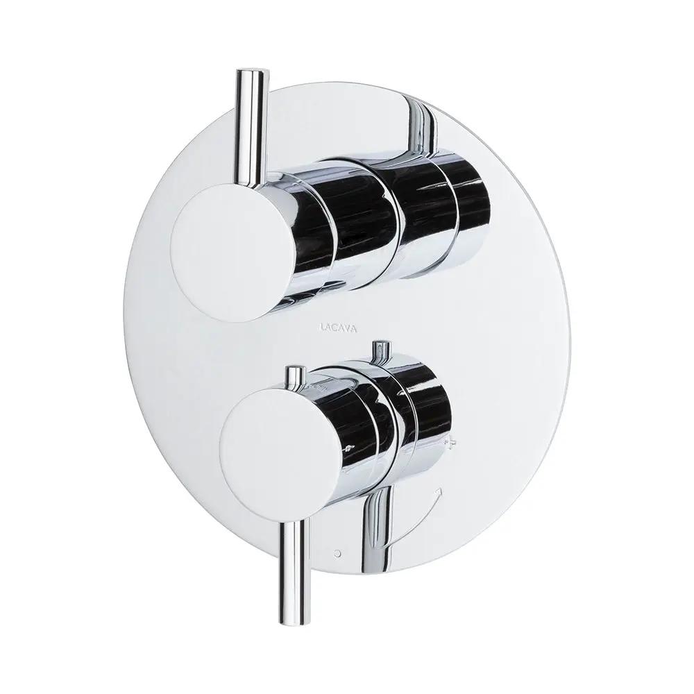 polished chrome shower trim