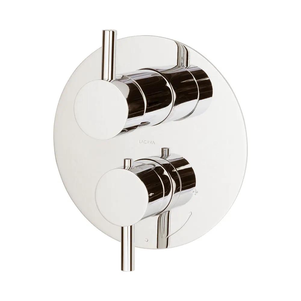 Lacava Cigno Trim Only - Thermostatic Valve with 3 Way Diverter + Off by Lacava