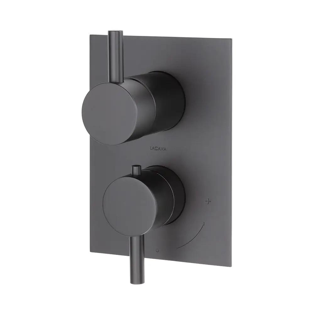 Lacava Cigno Trim Only - Thermostatic Valve with 3 Way Diverter + Off by Lacava