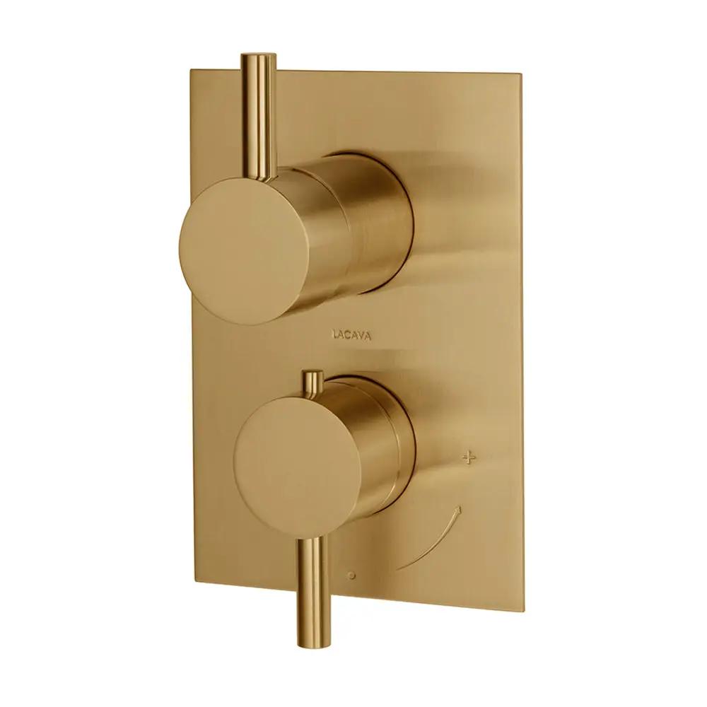Lacava Cigno Trim Only - Thermostatic Valve with 3 Way Diverter + Off by Lacava