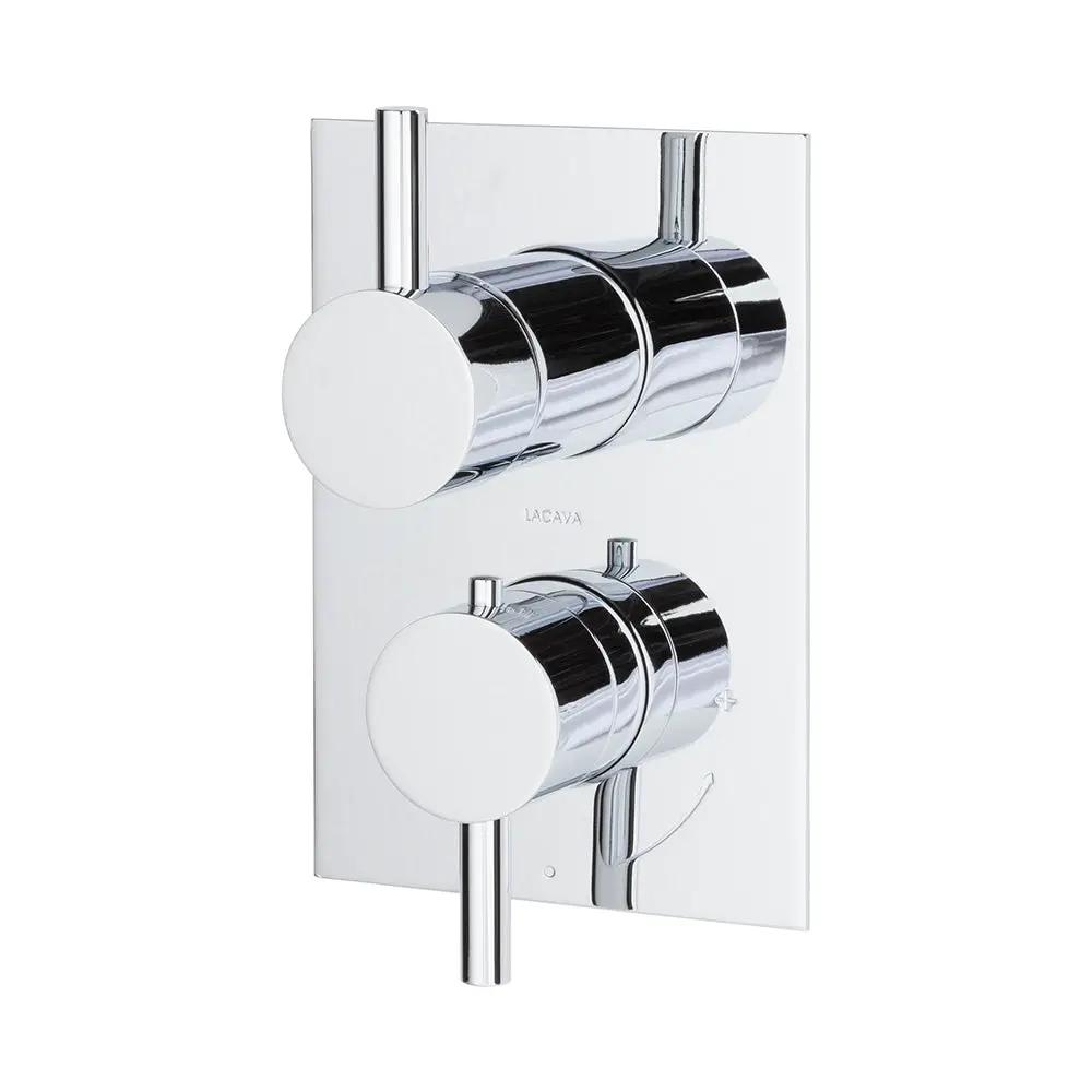 polished chrome shower trim