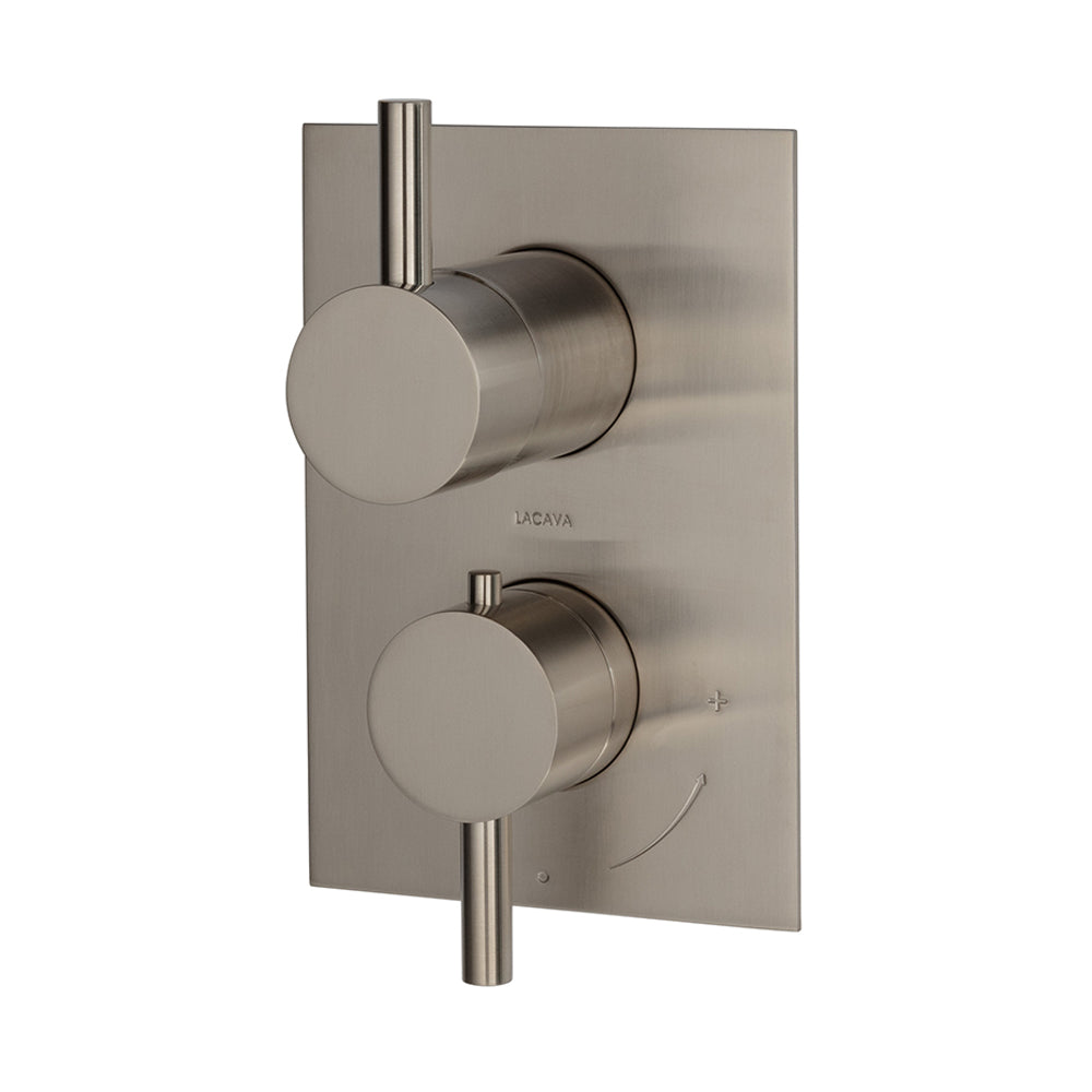 Lacava Cigno Trim Only - Thermostatic Valve with 3 Way Diverter + Off