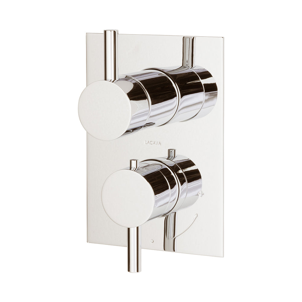 Lacava Cigno Trim Only - Thermostatic Valve with 3 Way Diverter + Off