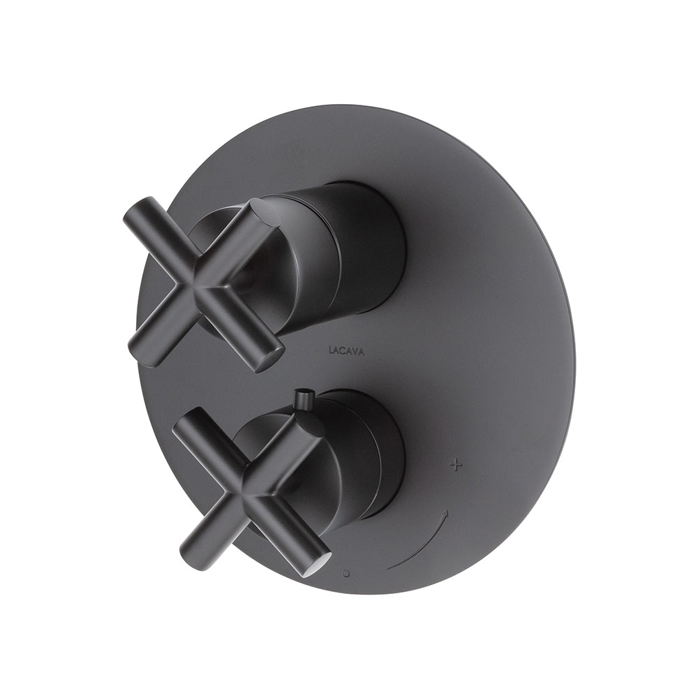 Lacava Cigno Trim Only - Thermostatic Valve with 3 Way Diverter + Off