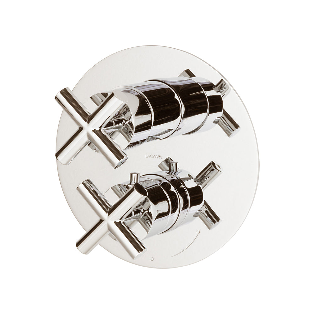 Lacava Cigno Trim Only - Thermostatic Valve with 3 Way Diverter + Off