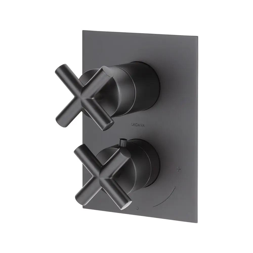Lacava Cigno Trim Only - Thermostatic Valve with 3 Way Diverter + Off by Lacava