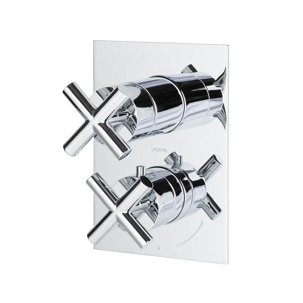 polished chrome shower trim