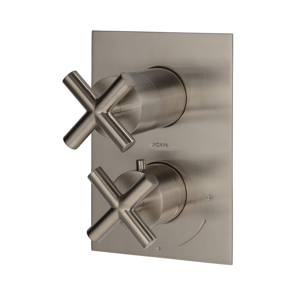 Lacava Cigno Trim Only - Thermostatic Valve with 3 Way Diverter + Off