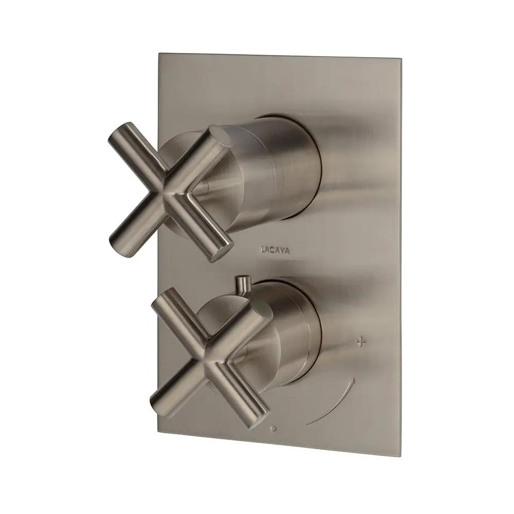 Lacava Cigno Trim Only - Thermostatic Valve with 3 Way Diverter + Off by Lacava