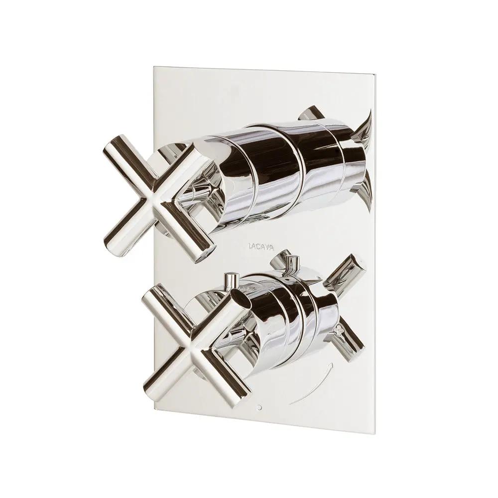Lacava Cigno Trim Only - Thermostatic Valve with 3 Way Diverter + Off by Lacava