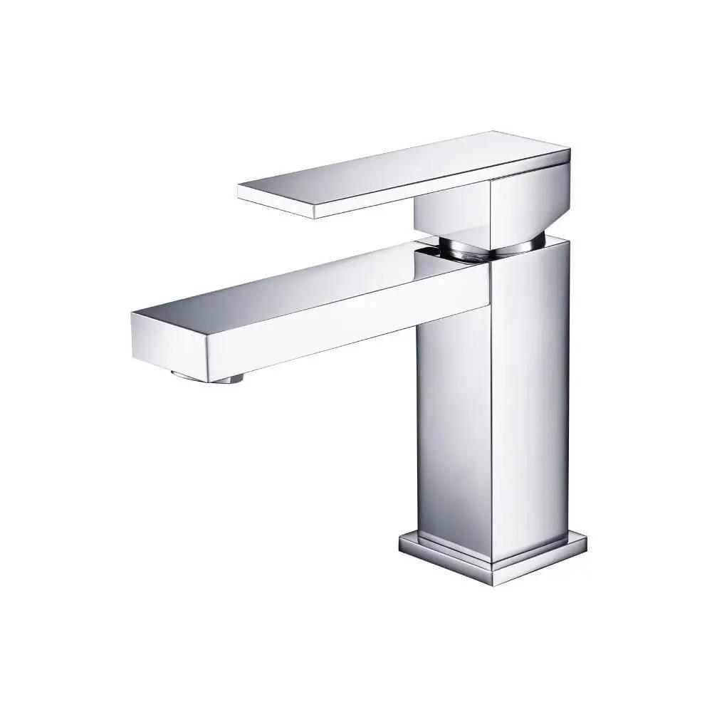 chrome bathroom faucet
