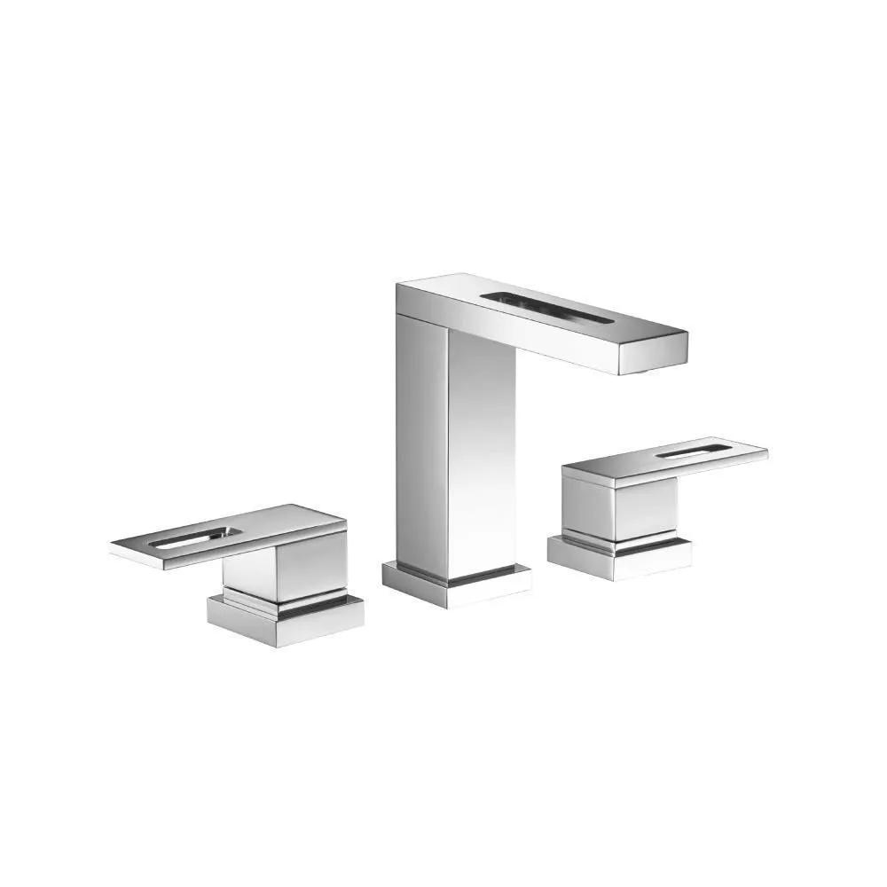 chrome bathroom faucet