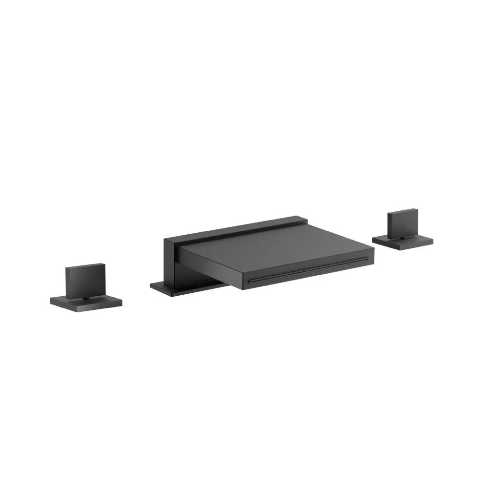 Flusso Serie 160 3 Hole Deck Mount Cascade / Sheet Flow Roman Tub Faucet by Flusso