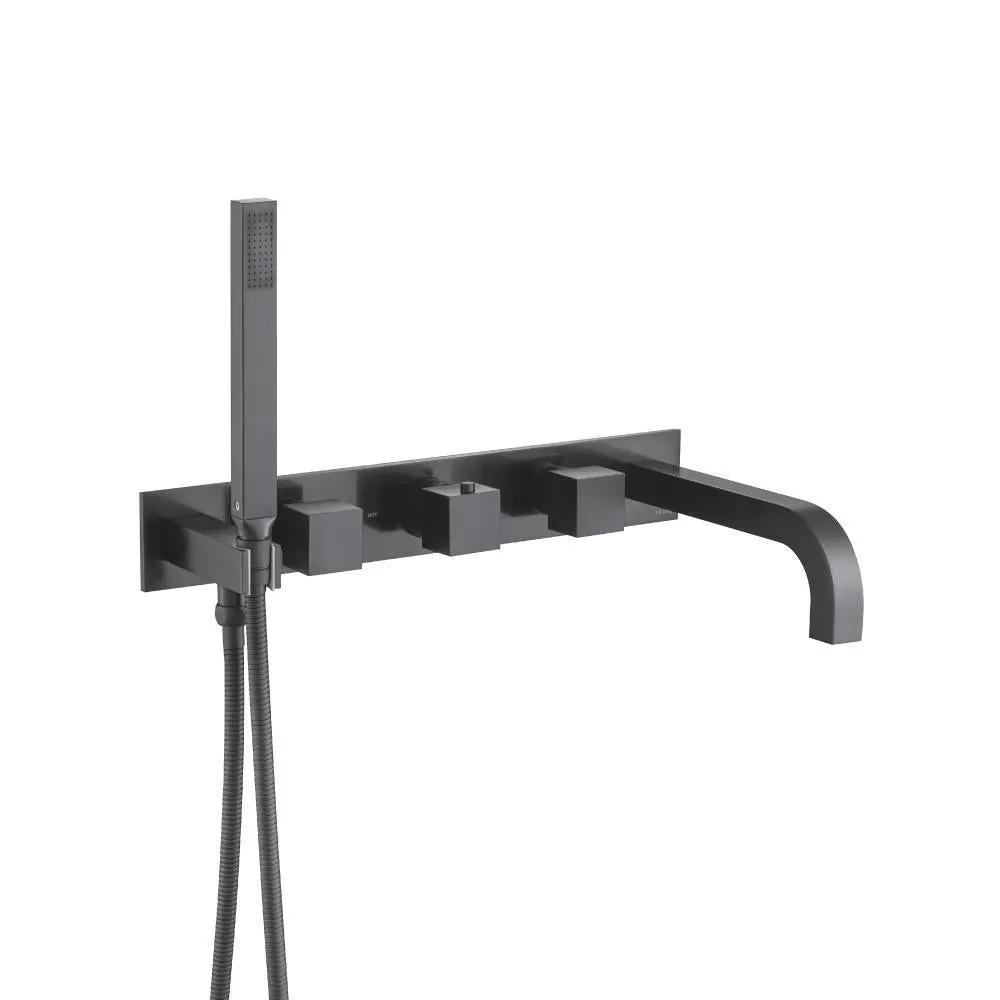 Flusso Serie 160 Trim for Wall Mount Tub Filler with Hand Shower by Flusso