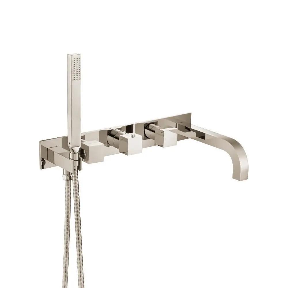 Flusso Serie 160 Trim for Wall Mount Tub Filler with Hand Shower by Flusso
