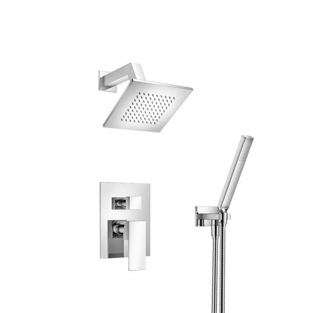 chrome shower set