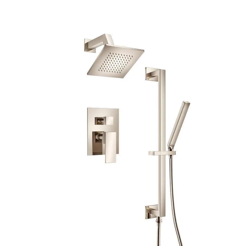 Flusso Serie 160 Two Output Shower Set with Shower Head, Hand Held and Slide Bar by Flusso