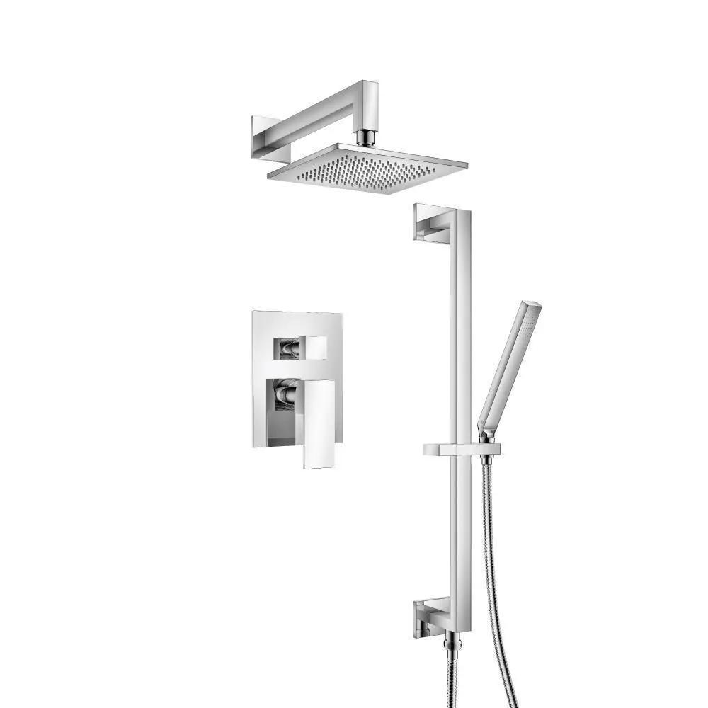 chrome shower set