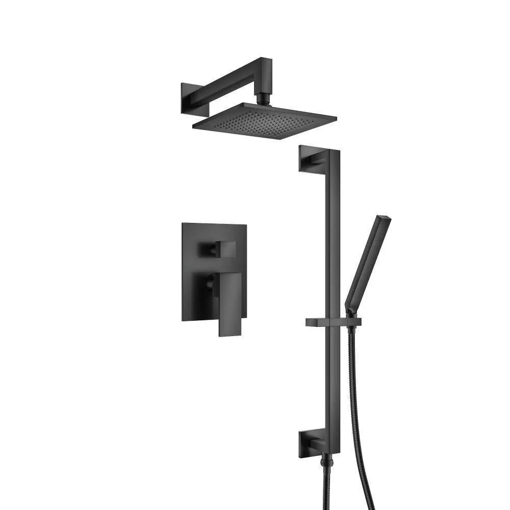Flusso Serie 160 Two Output Shower Set with Shower Head, Hand Held and Slide Bar by Flusso