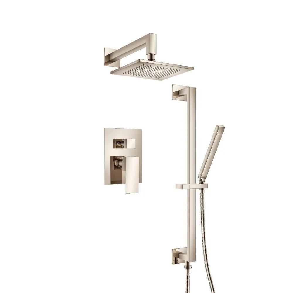 Flusso Serie 160 Two Output Shower Set with Shower Head, Hand Held and Slide Bar by Flusso
